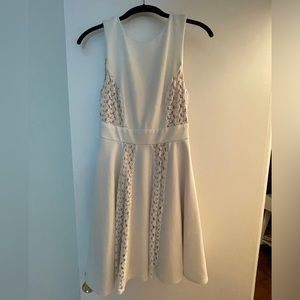 White midi dress